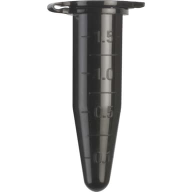 Microfuge Tubes 1.5mL, Black