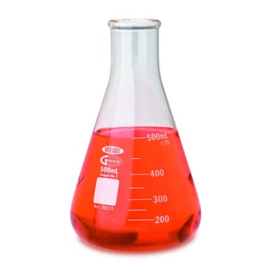 Glass Erlenmeyer Flask, 50 mL - Pack 12