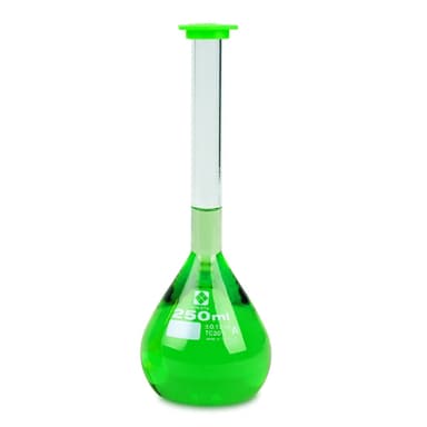 SIBATA VOLUMETRIC FLASKS, CLASS-A, SNAP CAP - 5mL, Pack of 6