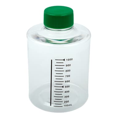 1000mL Roller Bottle, Non-treated Suspension Culture, Printed Graduations, Non-Vented Cap, Sterile