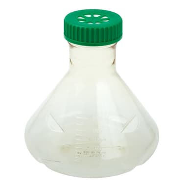 2L Fernbach Flask, Vent Cap, Baffled Bottom, Polycarbonate, Sterile