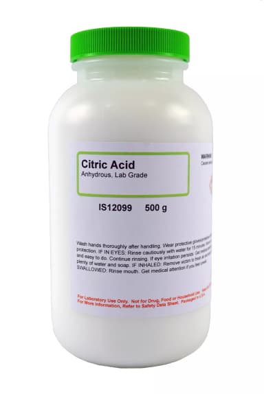 CITRIC ACID ANHYDROUS L/G 500G