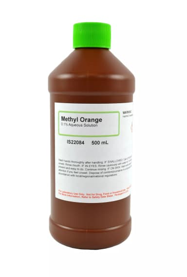 METHYL ORANGE SOLN 0.1% (AQ) 500ML
