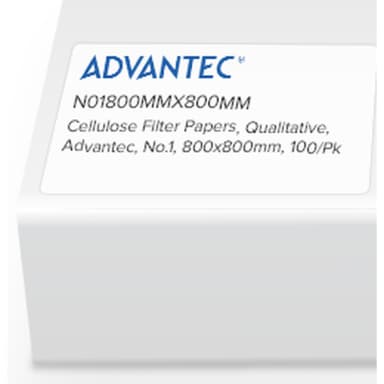 Qualitative Filter Papers No.1, 800 x 800mm, 100/pk
