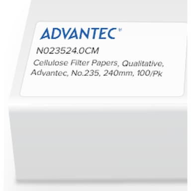 Qualitative Filter Papers No.235, 240mm, 100/pk