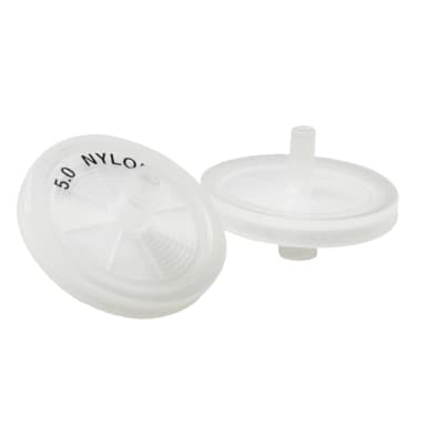 Expired Sterile Nylon Syringe Filter, 5.0 micron, 25 mm Diameter, 50 pack