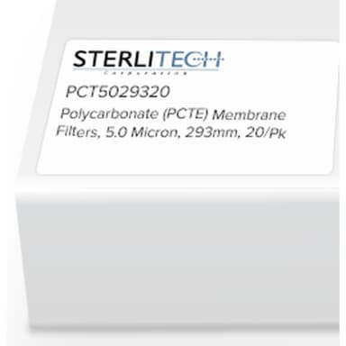 Polycarbonate (PCTE) Membrane Filters, 5.0 Micron, 293mm, 20/Pk