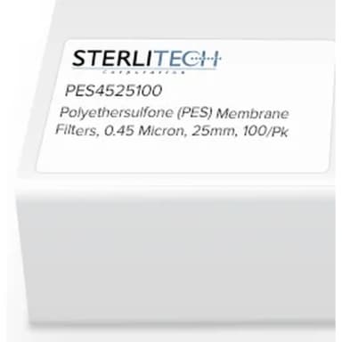 Polyethersulfone (PES) Syringe Filters, Abluo, 0.45 Micron, 25mm, 1000/Pk