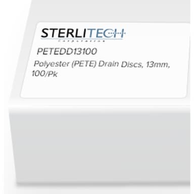Polyester (PETE) Drain Disc (Mesh Spacer), 13mm, 100/Pk