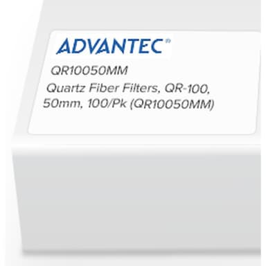 Quartz Fiber Filters, QR-100, 50mm, 100/Pk