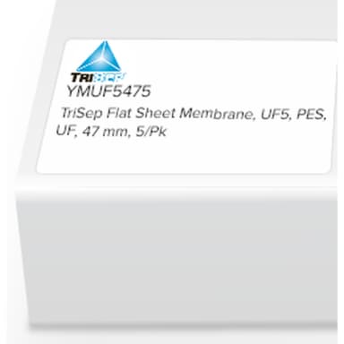 TriSep Flat Sheet Membrane, UF5, PES, UF, 47mm, 5/Pk