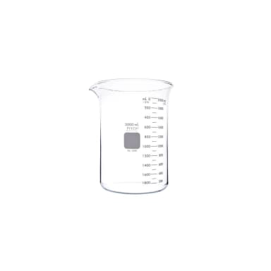 PYREX Griffin Low Form 2L Beaker, Double Scale, Graduated