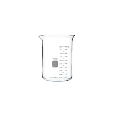 PYREX Griffin Low Form 3L Beaker, Double Scale, Graduated