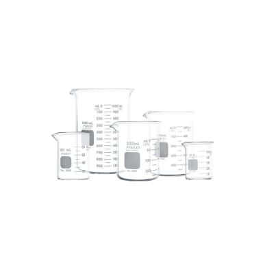 PYREX Assortment Pack of Griffin Low Form Beakers, Graduated