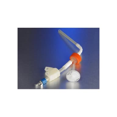 Corning Aseptic Transfer Cap for use with 850cm Polystyrene Roller Bottle, 3/8 ID x 1/2 OD, 0.2 m filter, MPC Quick Connect, Sterile, 1/bag, 2/box