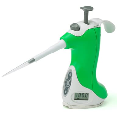 10-100µL Pipette, Ovation, Quick-Set (QS), Green