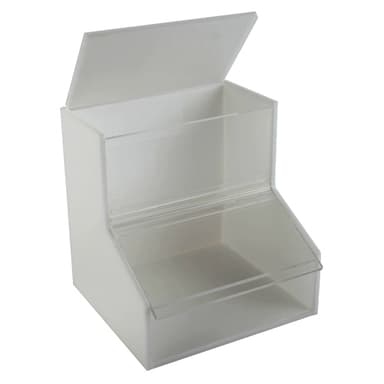 Work Station Storage Bin Sml, Acrylic, 1/EA