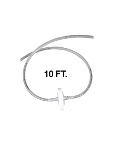 Vactrap™ 2 Tubing Extension 10 feet (10'), with 0.2 µm PTFE Inline Vent Filter, 1/EA