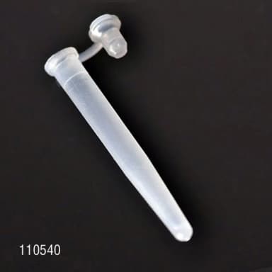 Microcentrifuge Tube, 6 x 47mm (400uL), LDPE, Attached Plug Cap - cs-18000