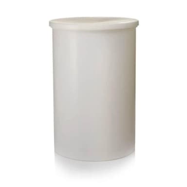 Cylindrical Tank with Cover HDPE 7-1/2 gallon