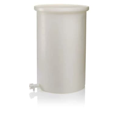 Cylindrical Tank with Cover and Spigot HDPE 15 gallon