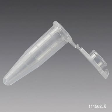 Microcentrifuge Tube, 1.5mL, PP, Attached Locking Snap Cap, Graduated, Natural, Lot Certified: Rnase, Dnase, Pyrogen, ATP and Human DNA Free - cs-10000