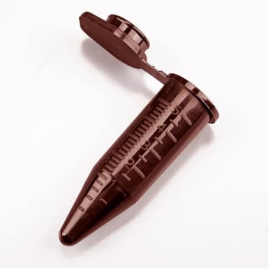 Diamond Midi Centrifuge Tube, 5.0mL, PP, Attached Snap Cap, Graduated, Amber, 50/Bag, 4 Bags/Unit - CS/2000