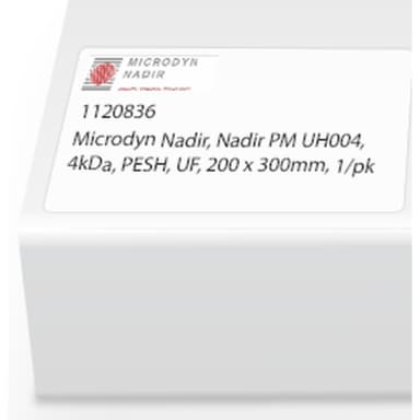 Microdyn Nadir, Nadir PM UH004, 4kDa, PESH, UF, 297 x 210mm, 1/pk