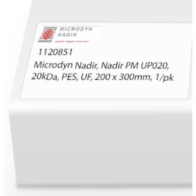 Microdyn Nadir, Nadir PM UP020, 20kDa, PES, UF, 297 x 210mm, 1/pk