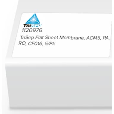 TriSep Flat Sheet Membrane, ACM5, PA, RO, CF016, 5/Pk