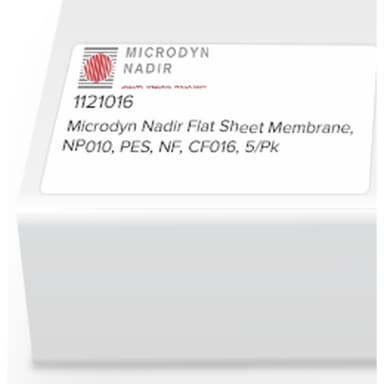Microdyn Nadir Flat Sheet Membrane, NP010, PES, NF, CF016, 5/Pk