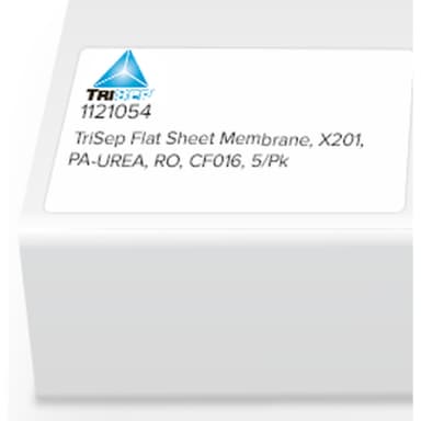 TriSep Flat Sheet Membrane, X201, PA-UREA, RO, CF016, 5/Pk