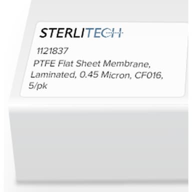 PTFE Flat Sheet Membrane, Laminated, 0.45 Micron, CF016, 5/pk