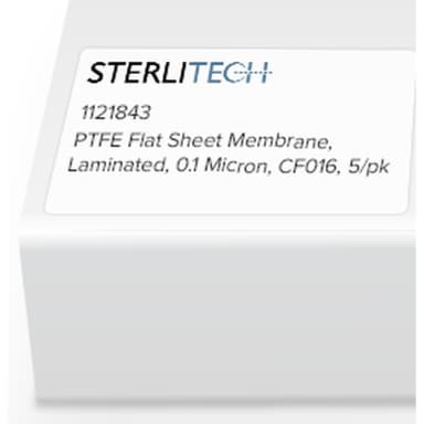 PTFE Flat Sheet Membrane, Laminated, 0.1 Micron, CF016, 5/pk