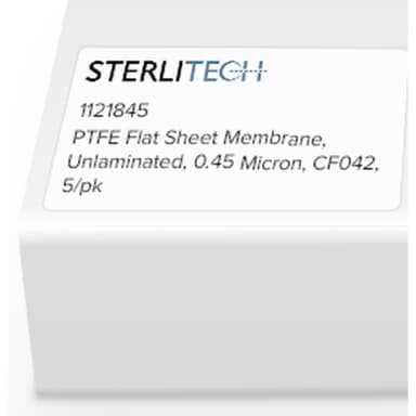 PTFE Flat Sheet Membrane, Unlaminated, 0.45 Micron, CF042, 5/pk