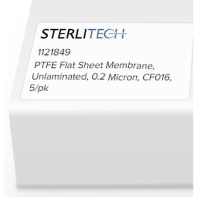 PTFE Flat Sheet Membrane, Unlaminated, 0.2 Micron, CF016, 5/pk