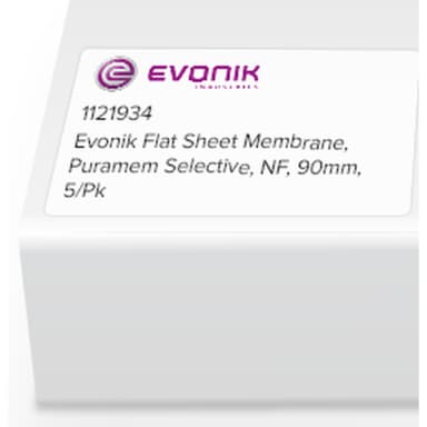 Evonik Flat Sheet Membrane, Puramem Selective, NF, 90mm, 5/Pk
