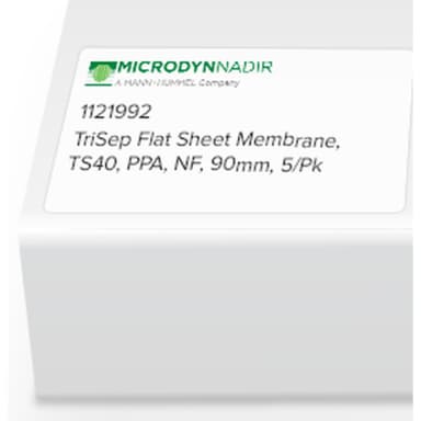 TriSep Flat Sheet Membrane, TS40, PPA, NF, 90mm, 5/Pk