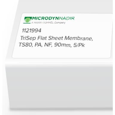 TriSep Flat Sheet Membrane, TS80, PA, NF, 90mm, 5/Pk