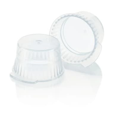 Cap, Snap, 13mm, PE, for 13mm Glass and Evacuated Tubes and 12mm Plastic Test Tubes, Clear - cs-10000