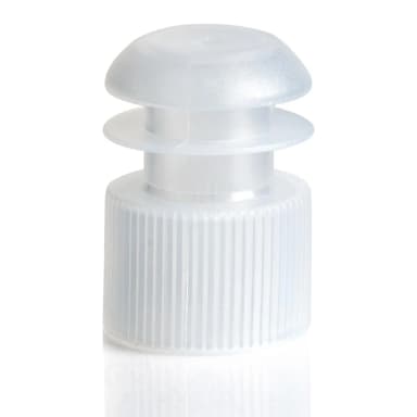 Cap, Flange Plug, 16mm, Clear - cs-10000