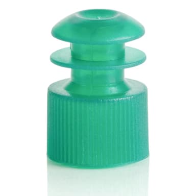 Cap, Flange Plug, 12mm, Green - cs-20000