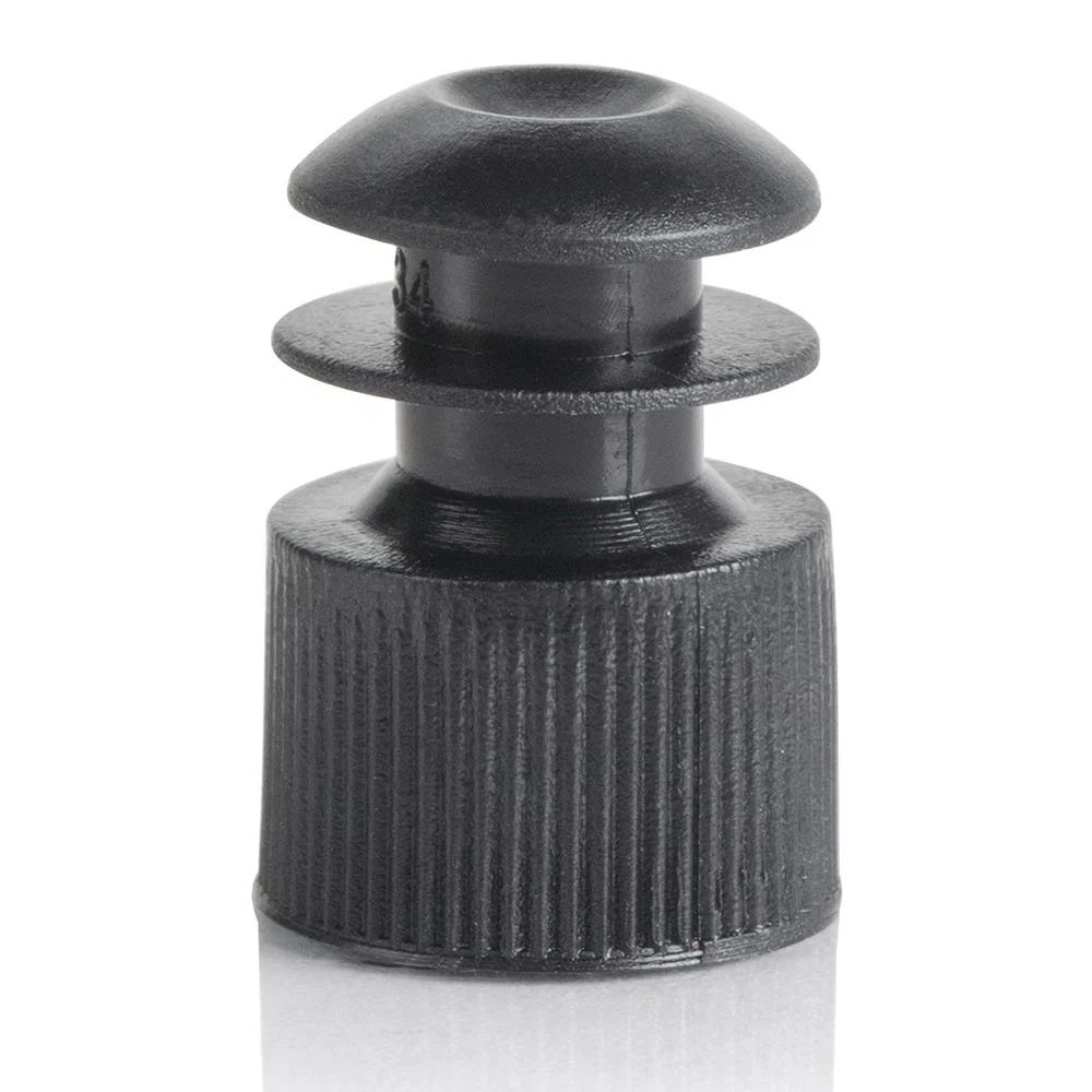 Cap, Flange Plug, 12mm, Black - cs-20000