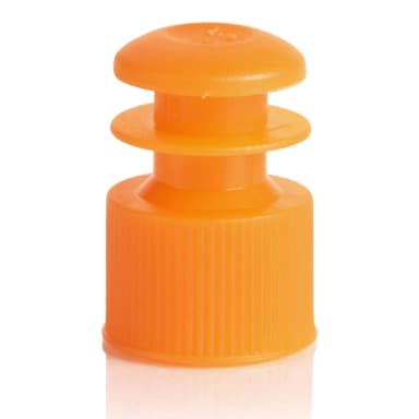 Cap, Flange Plug, 12mm, Orange - cs-20000