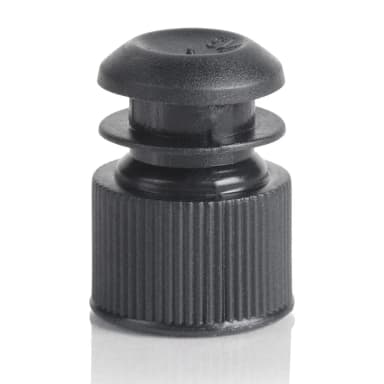 Cap, Flange Plug, 13mm, Black - cs-20000