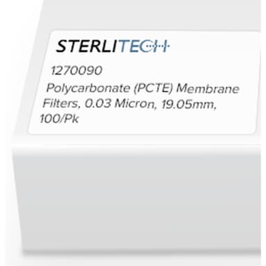 Polycarbonate (PCTE) Membrane Filters, 0.03 Micron, 19.05mm, 100/Pk