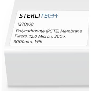 Polycarbonate (PCTE) Membrane Filters, 12.0 Micron, 300 x 3000mm, 1/Pk