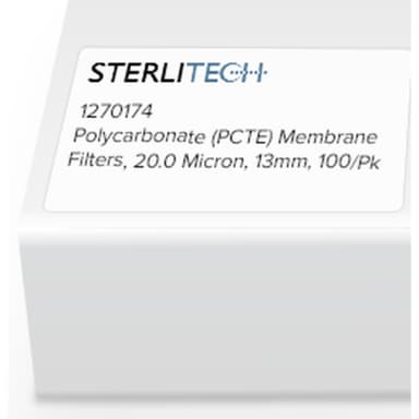 Polycarbonate (PCTE) Membrane Filters, 20.0 Micron, 25mm, 100/Pk