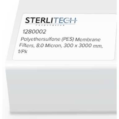 Polyethersulfone (PES) Membrane Filters, 8.0 Micron, 300 x 3000mm, 1/Pk