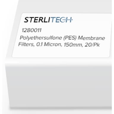 Polyethersulfone (PES) Membrane Filters, 0.1 Micron, 150mm, 20/Pk
